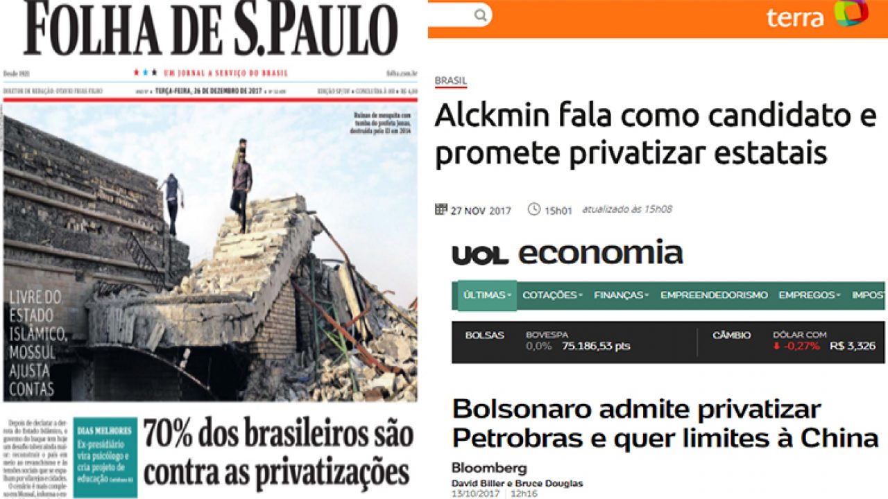 Resultado de imagem para 70% dos brasileiros são contra a privatização